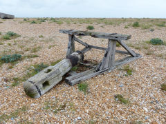Beach ironmongery, Dungeness, June 2013